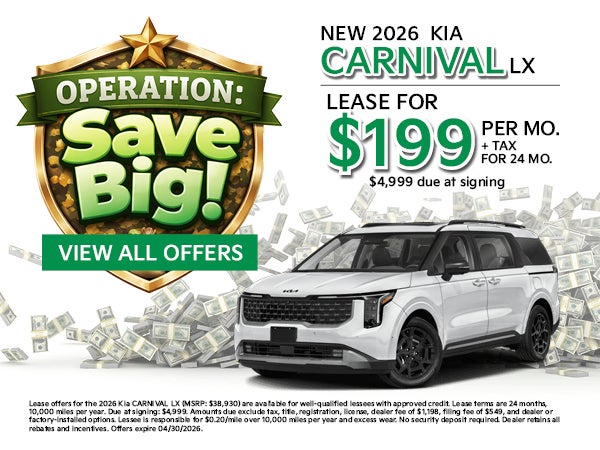 NEW 2026 KIA CARNIVAL LX